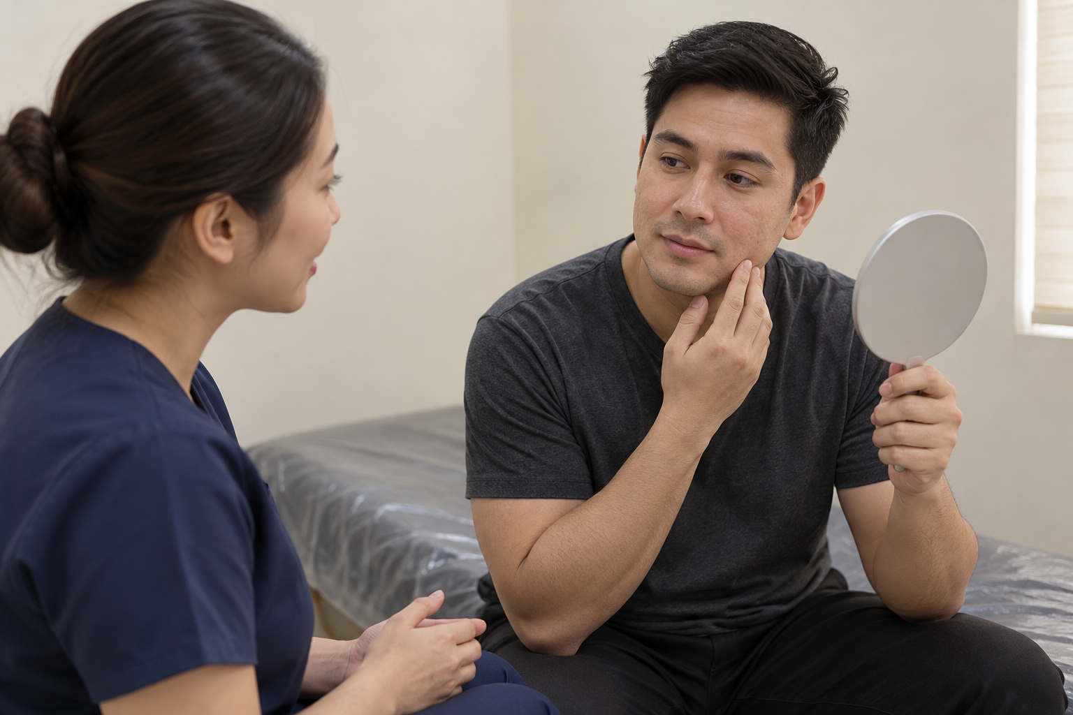 Dermière consultation for body and facial contouring
